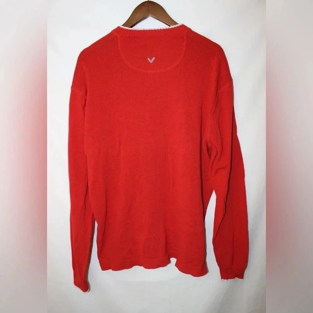 Vintage Men’s Callaway Golf Sport V-Neck Pullover Sweater Size Large